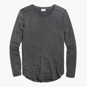 2/$30 New J.Crew Cotton Modal Long Sleeve T-Shirt Charcoal Medium